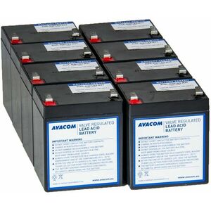 Avacom RBC43 csere UPS akkumulátor (8 db) kép