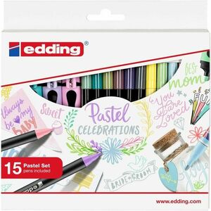 EDDING Pastel Celebrations, 15 színből álló készlet kép