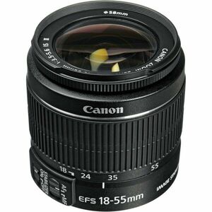 Canon EF-S 18-55mm F3.5 - 5.6 IS II Zoom fekete kép
