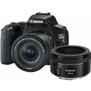 Canon EOS 250D, fekete + 18-55mm IS STM + 50 mm IS kép