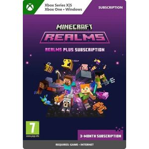 Minecraft Realms Plus 3-Month Subscription - Xbox / Windows Digital kép