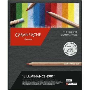 CARAN D'ACHE Luminance 6901 12 barev kép