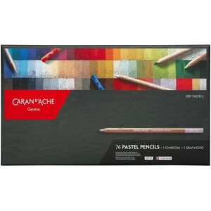 CARAN D'ACHE Umělecké pastely v tužce 76 barev + 2 grafitové tužky kép