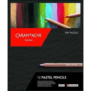 CARAN D'ACHE Umělecké pastely v tužce 12 barev kép