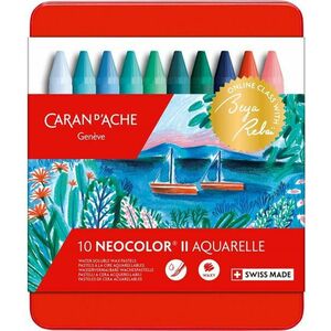CARAN D'ACHE Neocolor II edice Beya Rebai 10 studených barev v kovovém boxu kép