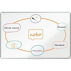 NOBO Premium Plus zománc 150 x 100 cm, fehér kép