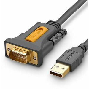Ugreen USB 2.0 to RS-232 COM Port DB9 (M) Adapter Cable Szürke 1, 5 m kép