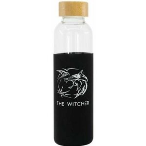 The Witcher - Szimbólum - üveg kulacs szilikon tokkal kép