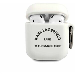 Karl Lagerfeld Rue St Guillaume szilikon tok Airpods 1/2 készülékhez fehér kép