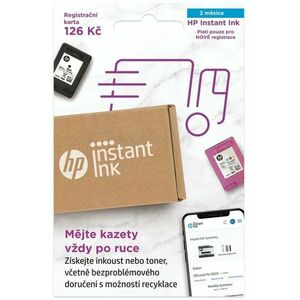 HP Instant Ink Registrační karta na 2 měsíce kép