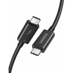 UGREEN USB-C to USB-C Thunderbolt 4 Cable 0.8m Black kép