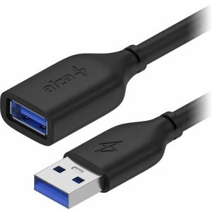 AlzaPower Core USB-A (M) to USB-A (F) 3.0, 0, 5m, fekete kép