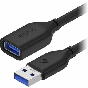 AlzaPower Core USB-A (M) to USB-A (F) 3.0, 2m, fekete kép