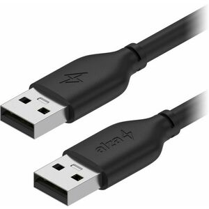 AlzaPower Core USB-A (M) to USB-A (M) 2.0, 1m, fekete kép