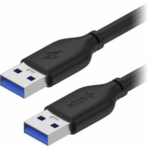 AlzaPower Core USB-A (M) to USB-A (M) 3.0, 0, 5m, fekete kép