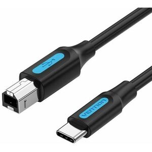 Vention USB-C 2.0 to USB-B Printer 2A Cable 0.5m Black kép