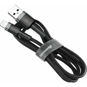 Baseus Cafule USB to Lightning 2, 4A, 1m, szürke - fekete kép