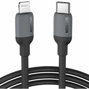 UGREEN USB-C to Lightning Silicone Cable 1m Black kép