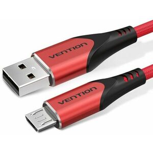 Vention Luxury USB 2.0 to microUSB Cable 3A Red 1m Aluminum Alloy Type kép