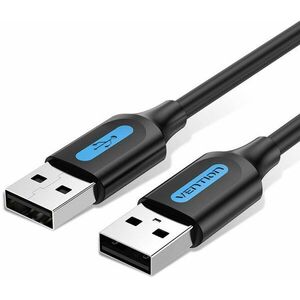 Vention USB 2.0 Male to USB Male Cable 0.25m Black PVC Type kép
