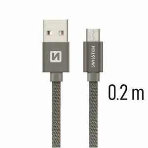 Swissten micro USB 0, 2m, szürke kép