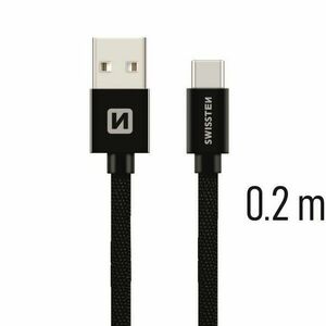 Swissten USB-C 0, 2m, fekete kép