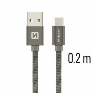 Swissten USB-C 0, 2m, szürke kép