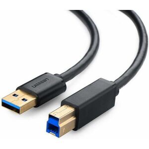 UGREEN USB 3.0 A (M) to USB 3.0 B (M) Data Cable Black 1m silver kép