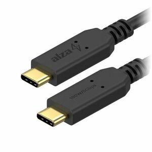AlzaPower Core USB-C to USB-C 3.2 Gen 1, 5A, 100W, 0, 5m, fekete kép