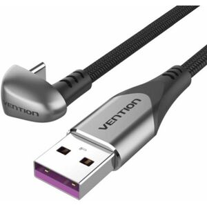 Vention USB-C to USB 2.0 U-Shaped 5A Cable 1m Gray Aluminum Alloy Type kép