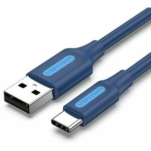 Vention USB 2.0 to USB-C 3A Cable 1m Deep Blue kép