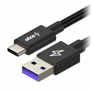 AlzaPower RapidCore Super Charge 5A USB-C 1m, fekete kép