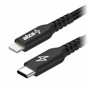 AlzaPower AluCore USB-C to Lightning MFi 1m, fekete kép
