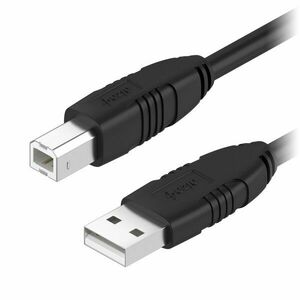 AlzaPower LinkCore USB-A to USB-B - 2m, fekete kép