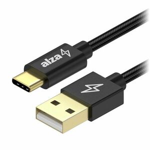 AlzaPower AluCore Charge 2.0 USB-C 0, 5m, fekete kép