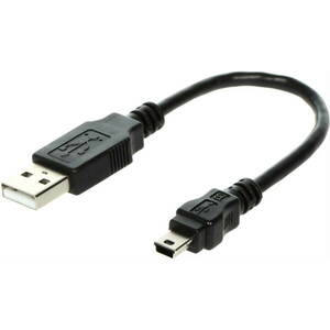OEM USB A-MINI 5-pin 0, 15m, fekete kép