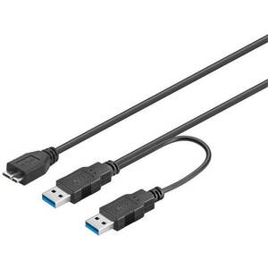 PremiumCord USB 3.0 - 0, 2m, Y kábel kép