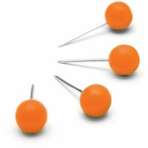 NOBO Notice Board Push Pins Orange, narancsszín - 100 db-os kiszerelés kép