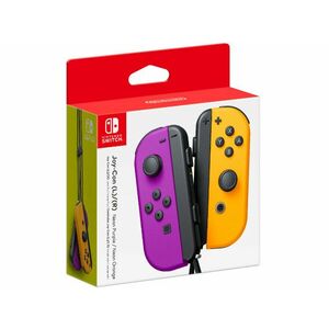Nintendo Switch Joy-Con Kontrollercsomag (Neon Lila, Neon Narancssárga) kép