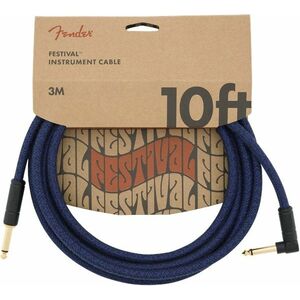 Fender Festival Instrument Cable 10' Cotton Blue Dream kép
