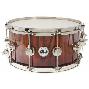 DW 14" x 7" Collector's Series Exotic Santos Rosewood Snare Drum kép