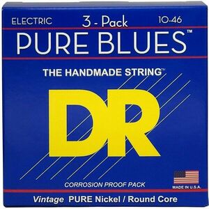 DR Strings PHR-10 Pure Blues 3-Pack kép