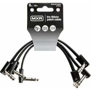 Dunlop MXR DCISTR06R Ribbon TRS Cable 3 Pack Fekete 15 cm Pipa - Pipa kép