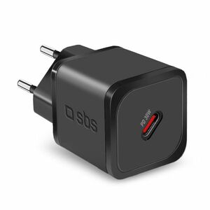 SBS Utazási adapter Mini USB-C, GaN, 30 W, PD, fekete kép