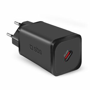 SBS Utazási adapter Mini USB-C, GaN, 65 W, PD, fekete kép