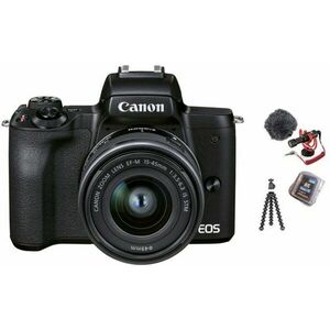 Canon EOS M50 Mark II fekete - Vlogger Kit kép