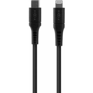 FIXED Cable USB-C to Lightning - PD, MFi, Liquid silicone, 1, 2m, fekete kép