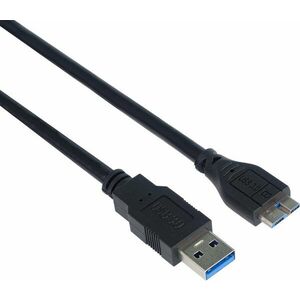 PremiumCord USB-A 3.0 to micro USB-B - 1m, fekete kép