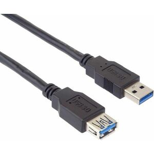 PremiumCord USB-A 3.0 to USB-A - 5m, fekete, hosszabbító kép