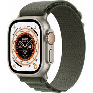 Apple Watch Ultra 49mm - titán tok, zöld alpesi szíj, M kép
